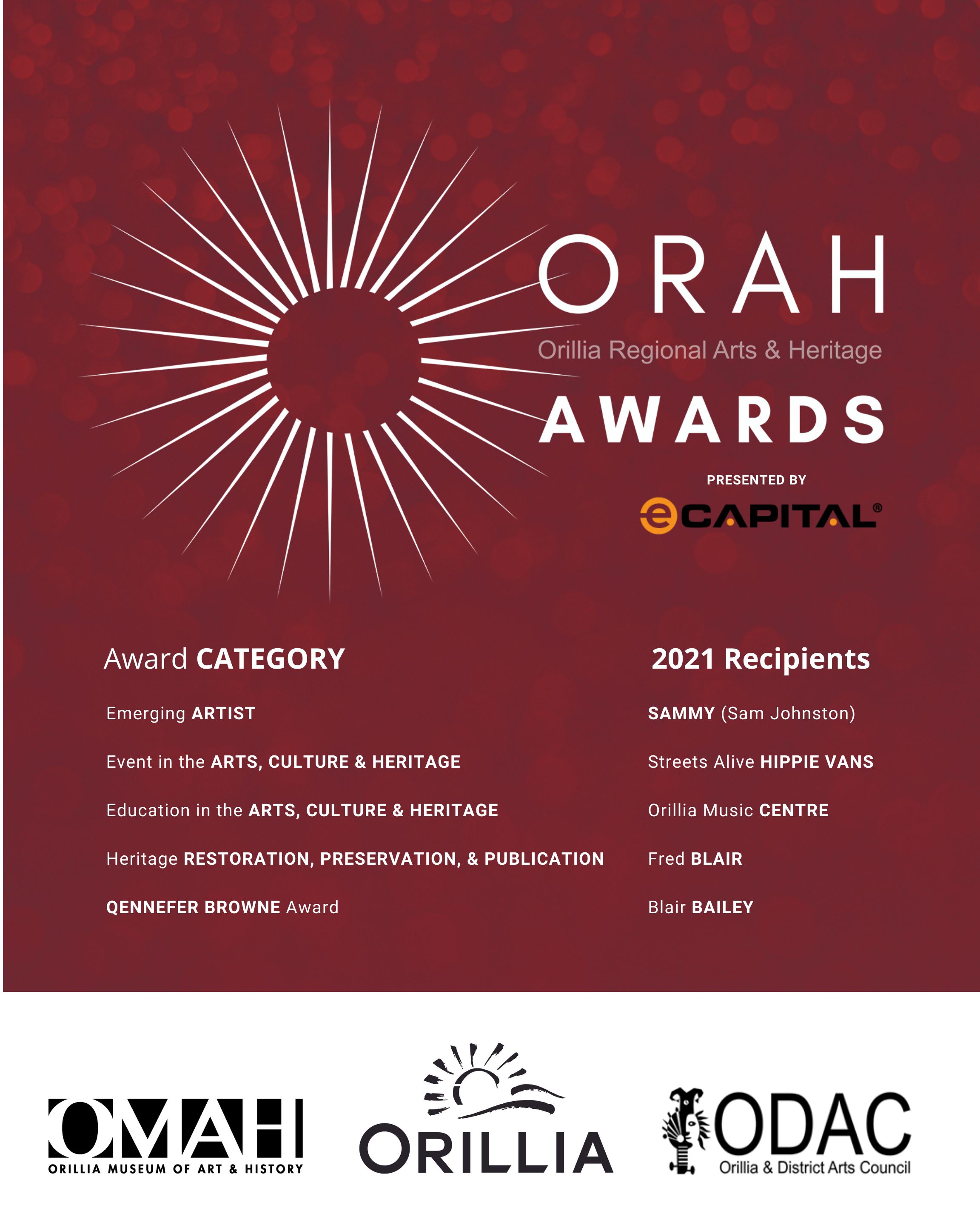 2021 ORAH Awards
